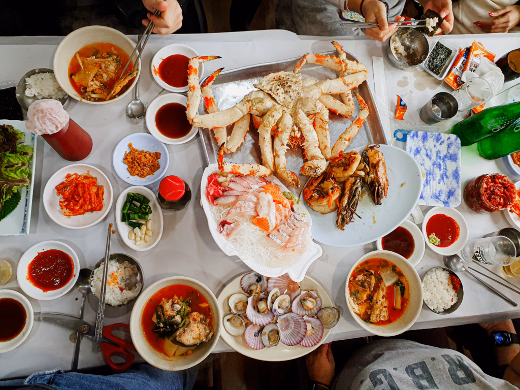 Seafood feast at Noryangin Fish Market